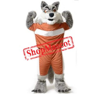 Superb Power Wolf Mascot Costume