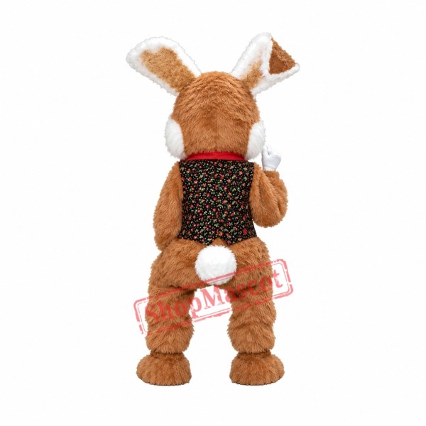 Friendly Easter Bunny Mascot Costume Friendly Easter Bunny Mascot Costume