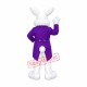 Purple Suit Easter Bunny Mascot Costume