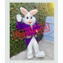 Purple Suit Easter Bunny Mascot Costume