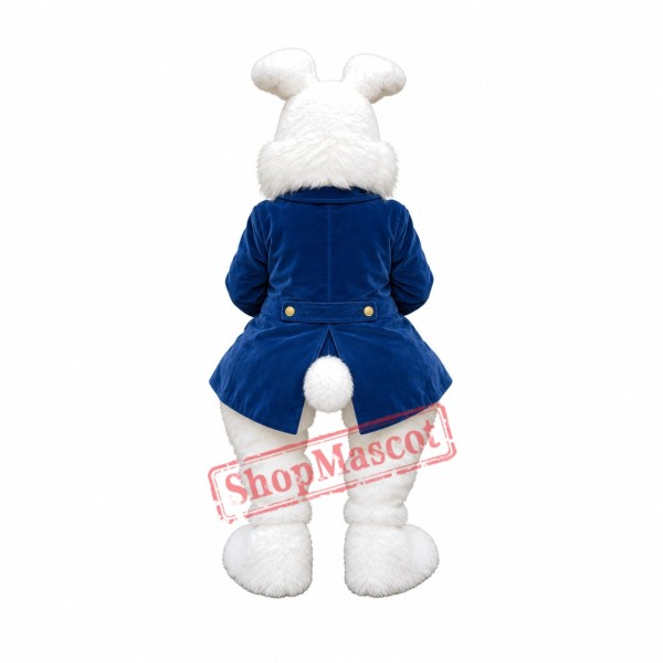 Easter Blue Wendell Rabbit Mascot Costume Easter Blue Wendell Rabbit Mascot Costume