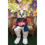 Easter Blue Wendell Rabbit Mascot Costume