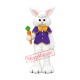 Super Cute Easter Bunny Mascot Costume Super Cute Easter Bunny Mascot Costume