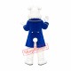 Superb Blue Suit Easter Bunny Mascot Costume Superb Blue Suit Easter Bunny Mascot Costume