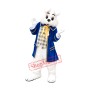 Superb Blue Suit Easter Bunny Mascot Costume
