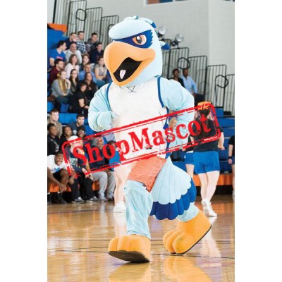 Blue Sport Eagle Mascot Costume