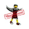 Grey Sport Eagle Mascot Costume