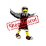 Grey Sport Eagle Mascot Costume