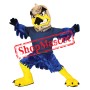 Grey & Blue Fierce Eagle Mascot Costume
