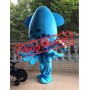 Blue Squid Mascot Costume