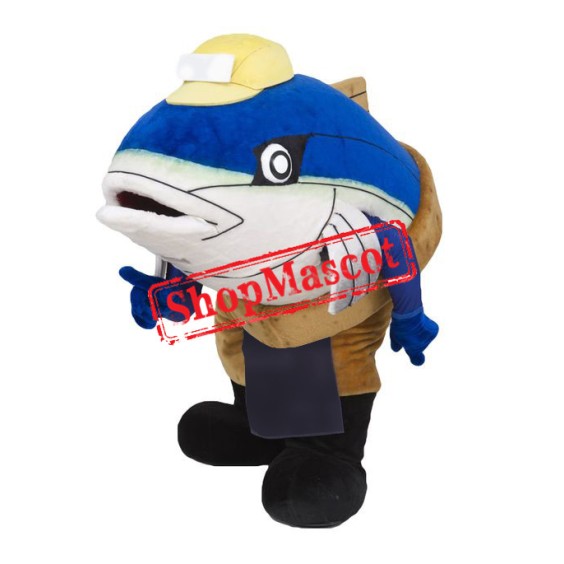 Affordable Blue Fish Mascot Costume