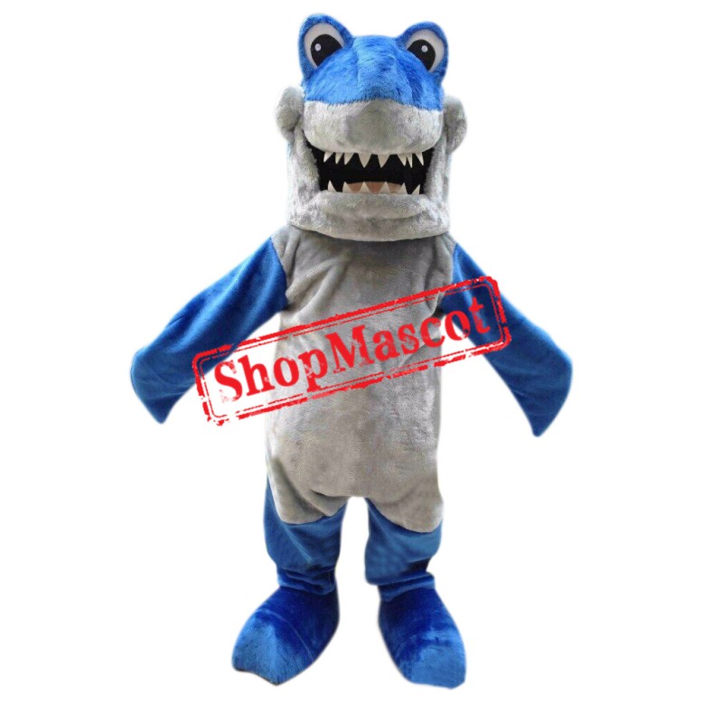 Superb Lightweight Blue Shark Mascot Costume