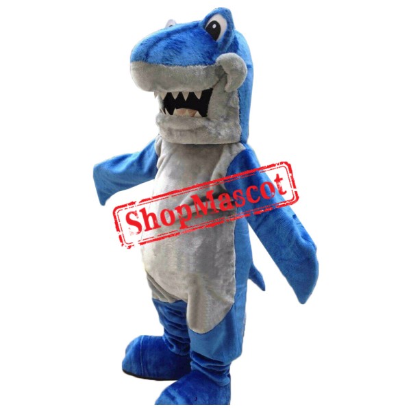 Superb Lightweight Blue Shark Mascot Costume