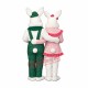 Friendly Mr & Mrs Rabbit Mascot Costume Friendly Mr & Mrs Rabbit Mascot Costume