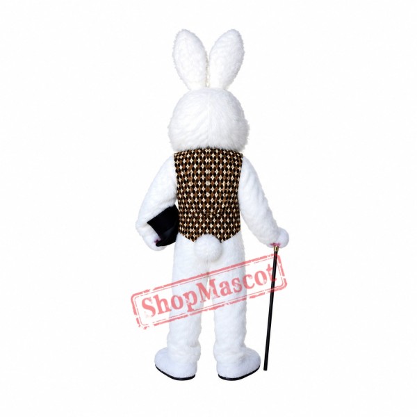 Red Eye Easter Bunny Mascot Costume Red Eye Easter Bunny Mascot Costume
