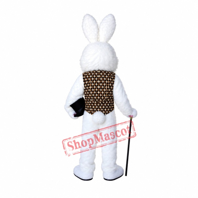 Red Eye Easter Bunny Mascot Costume Red Eye Easter Bunny Mascot Costume