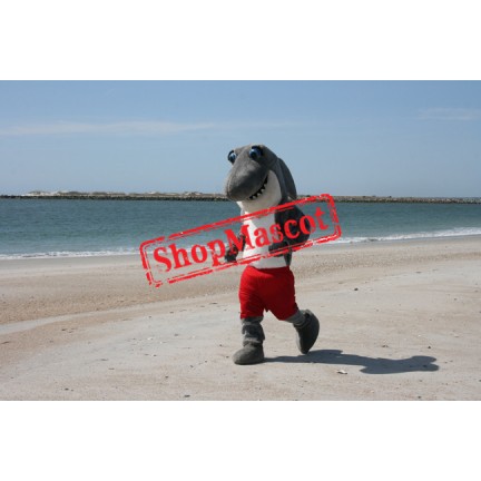 Running Shark Mascot Costume