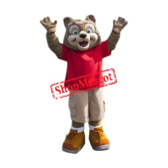 Superb Wiley the Wolf Mascot Costume