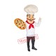 Friendly Pizza Chef Mascot Costume Friendly Pizza Chef Mascot Costume