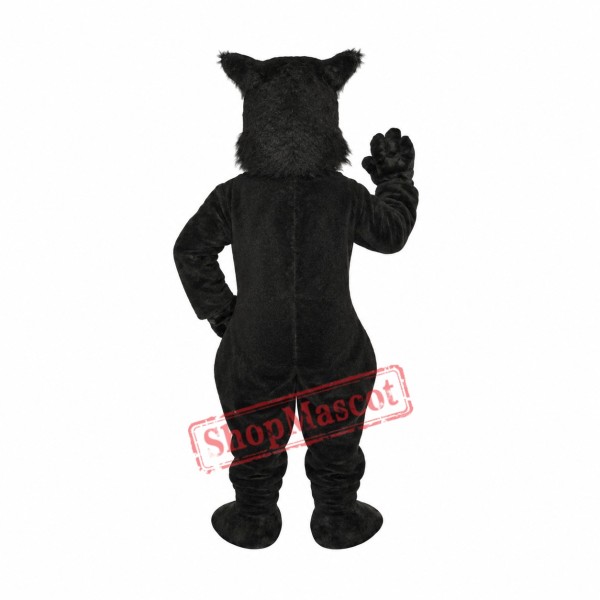 Superb Cute Black Dog Mascot Costume Superb Cute Black Dog Mascot Costume