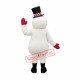 Friendly Christmas Snowman Mascot Costume