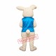 Friendly White Easter Bunny Rabbit Mascot Costume Friendly White Easter Bunny Rabbit Mascot Costume