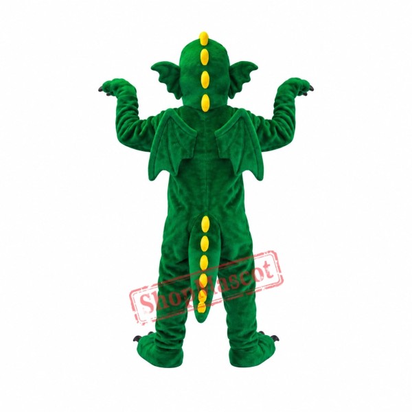 Fierce Green Dragon Mascot Costume Fierce Green Dragon Mascot Costume