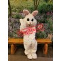 Affordable Easter Beige Bunny Mascot Costume