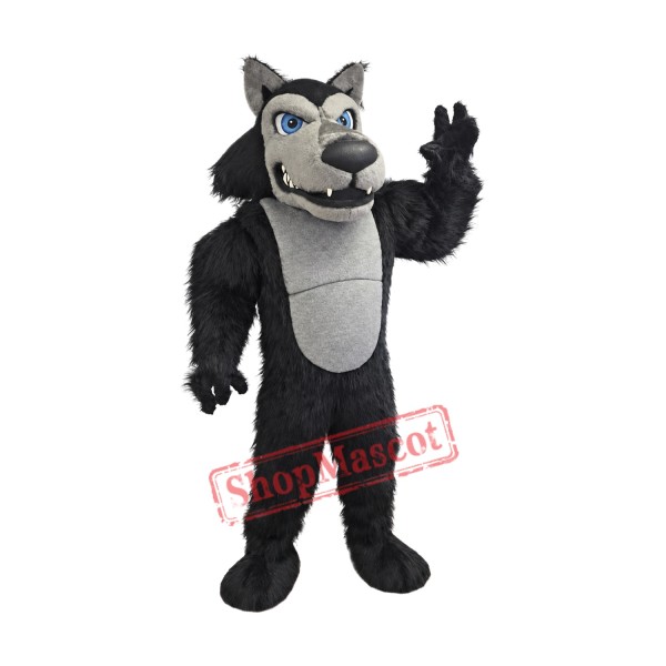Black Power Fierce Wolf Mascot Costume