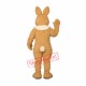 Friendly Brown Easter Bunny Mascot Costume Friendly Brown Easter Bunny Mascot Costume