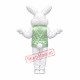 Friendly Green Suit Easter Bunny Mascot Costume