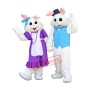 Lovely Mr & Mrs Bunny Mascot Costume
