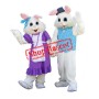 Lovely Mr & Mrs Bunny Mascot Costume