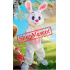 Cute Lightweight Easter Bunny Mascot Costume