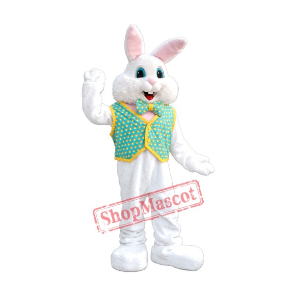 Loving Easter Bunny Mascot Costume Loving Easter Bunny Mascot Costume