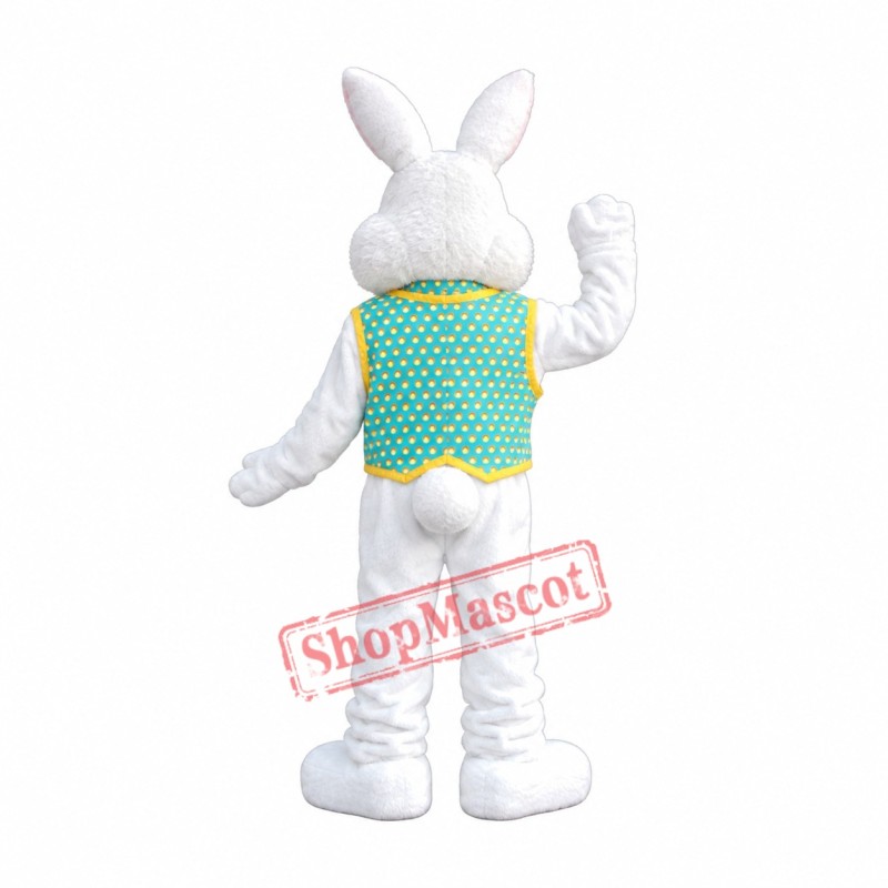 Loving Easter Bunny Mascot Costume Loving Easter Bunny Mascot Costume