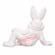 Superb Friendly White Rabbit Mascot Costume Superb Friendly White Rabbit Mascot Costume