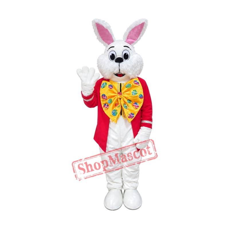 Red Wendell Rabbit Mascot Costume Red Wendell Rabbit Mascot Costume