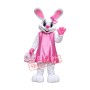 Pink Dress Easter Bunny Mascot Costume