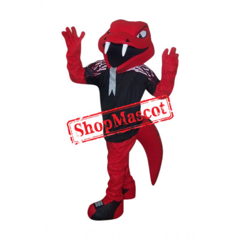 College Red Cobra Mascot Costume