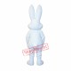 Superb Cute White Easter Bunny Rabbit Mascot Costume Superb Cute White Easter Bunny Rabbit Mascot Costume