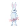 Superb Cute White Easter Bunny Rabbit Mascot Costume