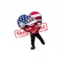 US Flag Heart Mascot Costume
