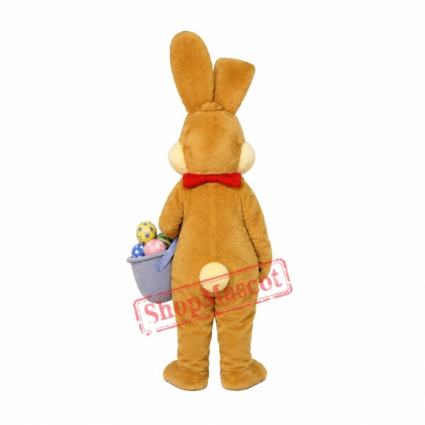 Superb Friendly Easter Bunny Rabbit Mascot Costume Superb Friendly Easter Bunny Rabbit Mascot Costume