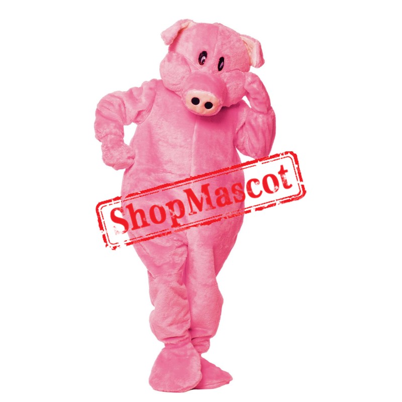 Superb Pink Pig Mascot Costume