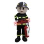 Young Fireman Mascot Costume