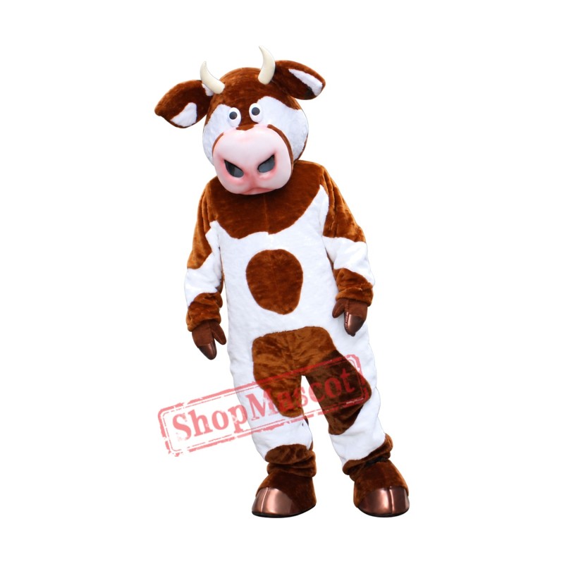 Superb Cow Mascot Costume Superb Cow Mascot Costume