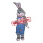Grey & Pink Easter Bunny Mascot Costume