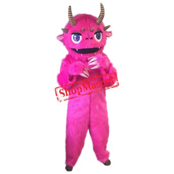 Pink Monster Mascot Costume