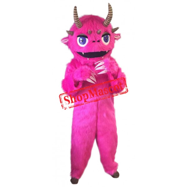 Pink Monster Mascot Costume